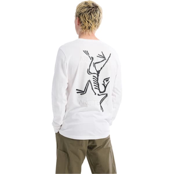 T-shirt randonnée ARC'TERYX ARC BIRD LOGO LS M WHITE LIGHT