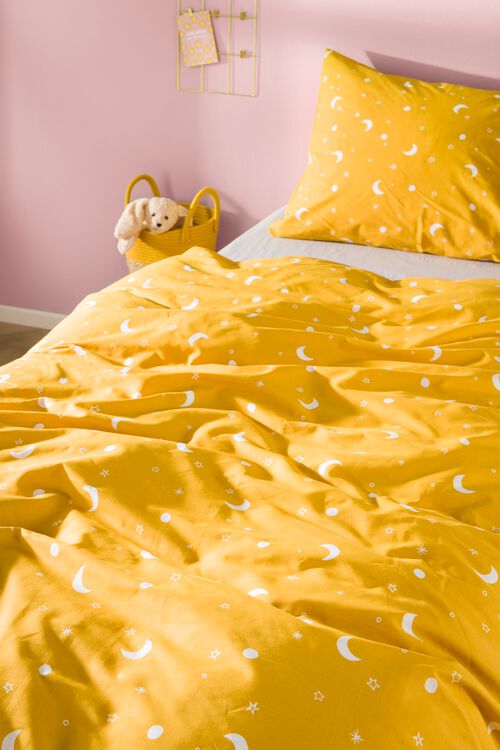 housse de couette enfant 140x200 - coton doux - étoiles