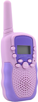 Lalarma Mix And Match Walkietalkie med 3km Rekkevidde, Lilla