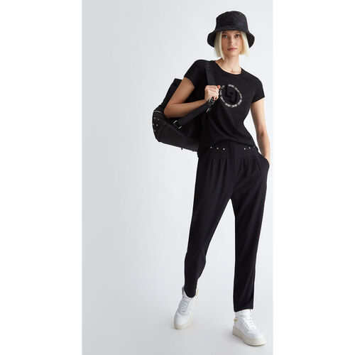 Liu Jo - PantalónBetter con strass Negro