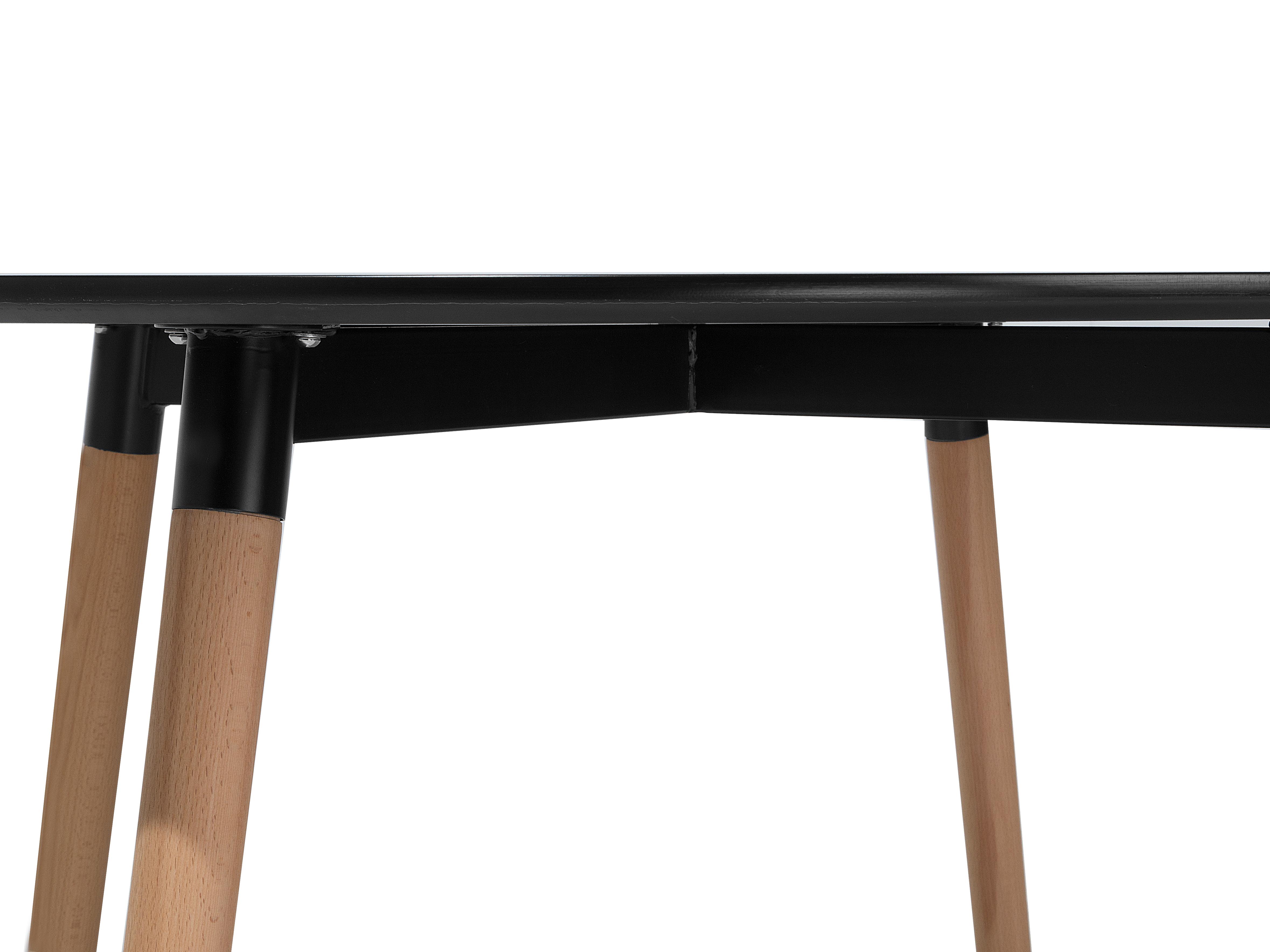 Eettafel BOVIO Zwart 120 cm 120 cm
