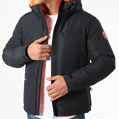 Parka A Capuche 5070KY Bleu Marine