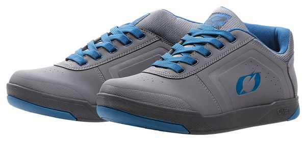 Paire de Chaussures VTT O'Neal PINNED PRO FLAT Pedal V.22 Gris/Bleu