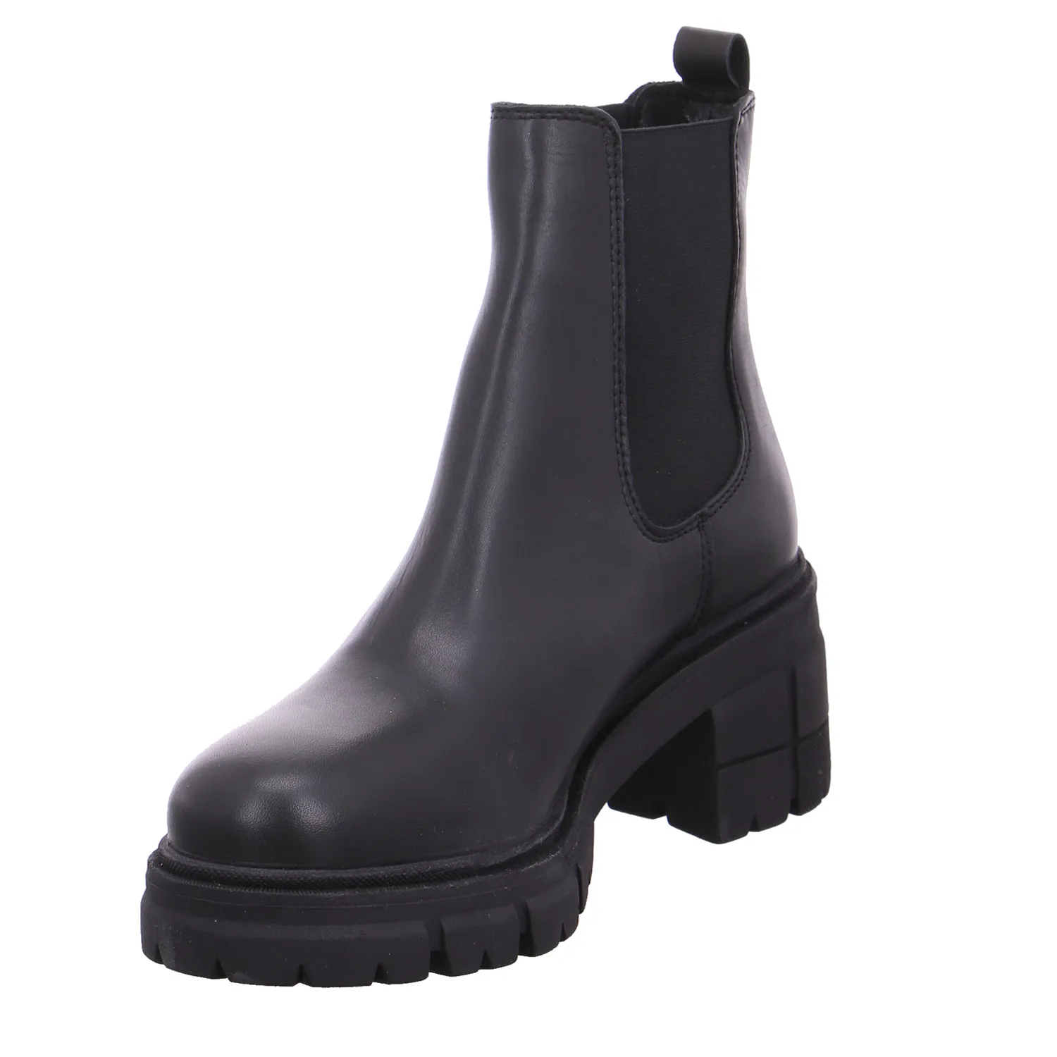 SCHUHENGEL Stiefelette Schwarz Leder