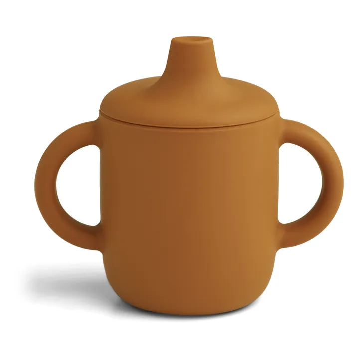 Liewood Tasse d'apprentissage Neil en silicone | Mustard