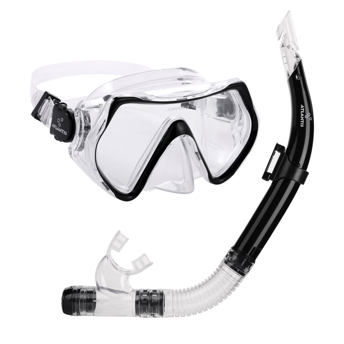 Atlantis Hawai Snorkelset - Black