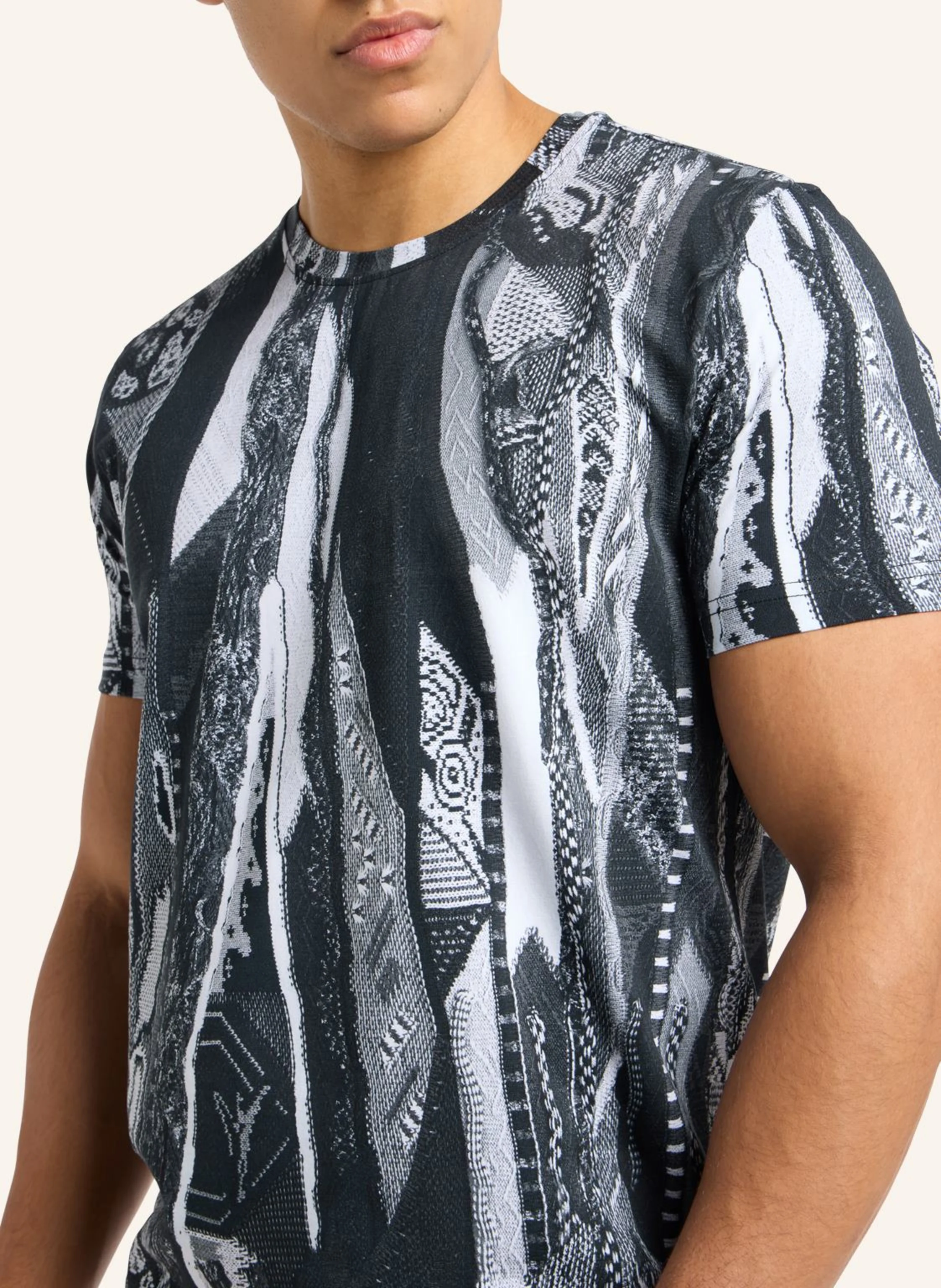 CARLO COLUCCI T-Shirt mit Knitprint EGON