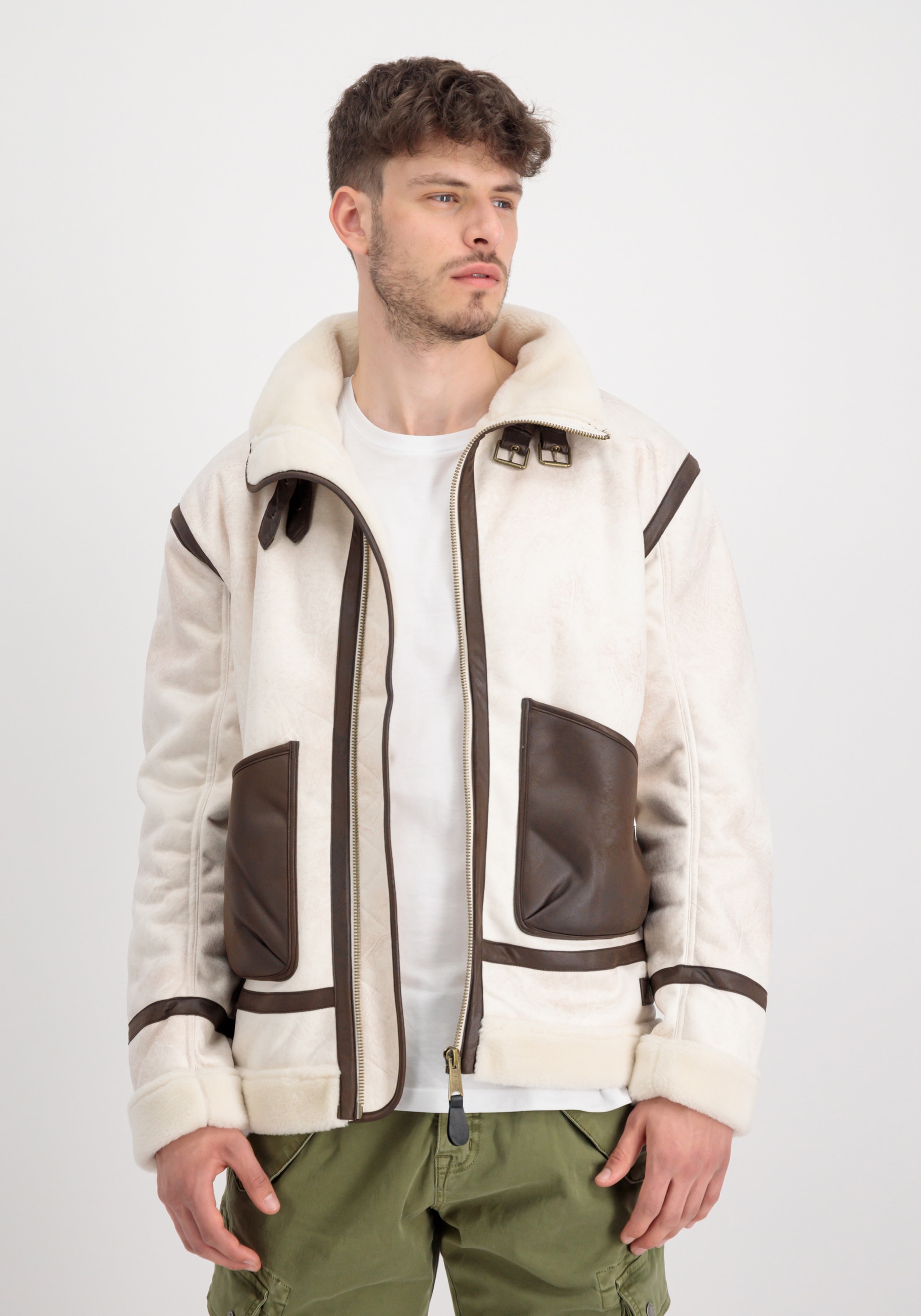 Alpha Industries Lederjacke »B-3 Arctic«