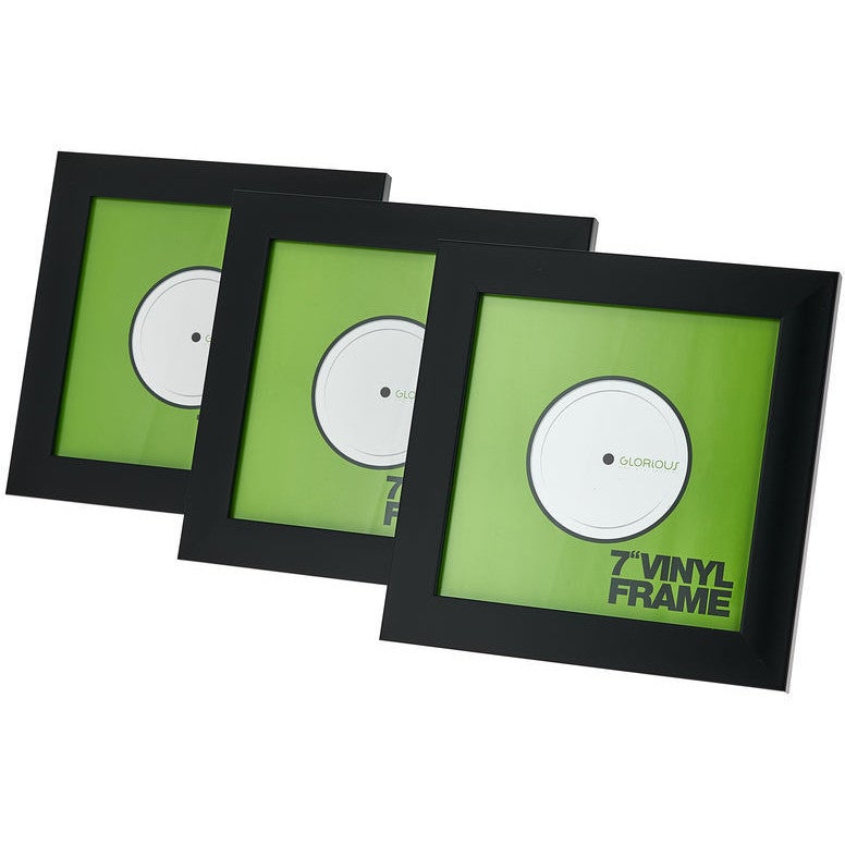 Glorious Vinyl Frame Set Black 7 inch voor platen (3 stuks)