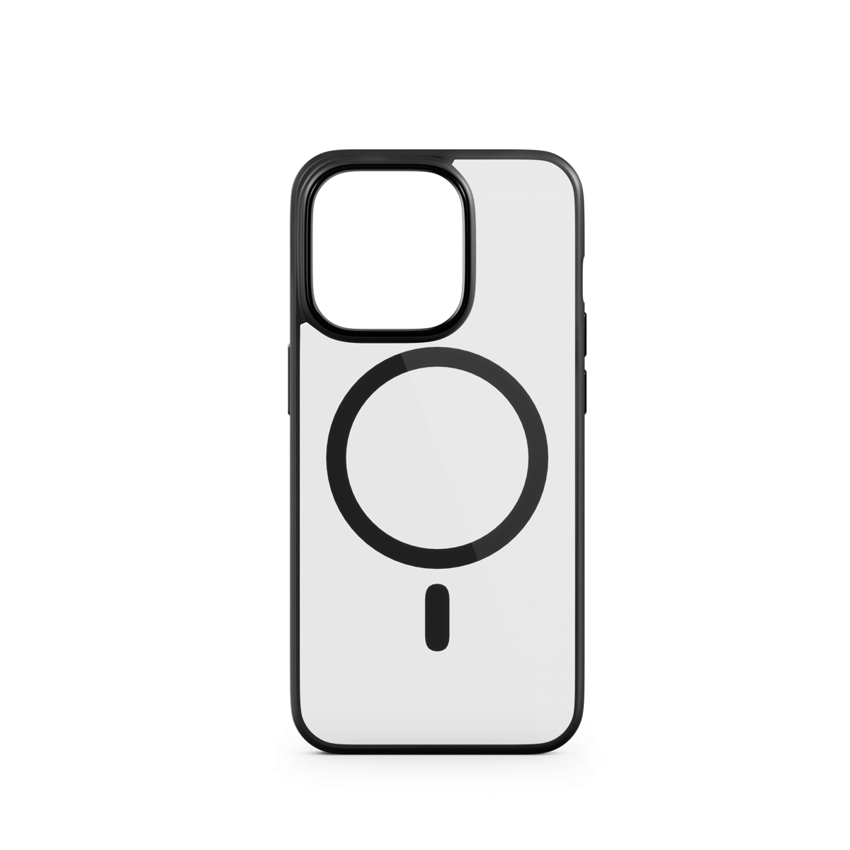 iPhone 15 Pro MagSafe Hybrid Hülle TPU Bumper   Acryl Rückseite Hero Case (81310101300002) - Schwarz / Transparent