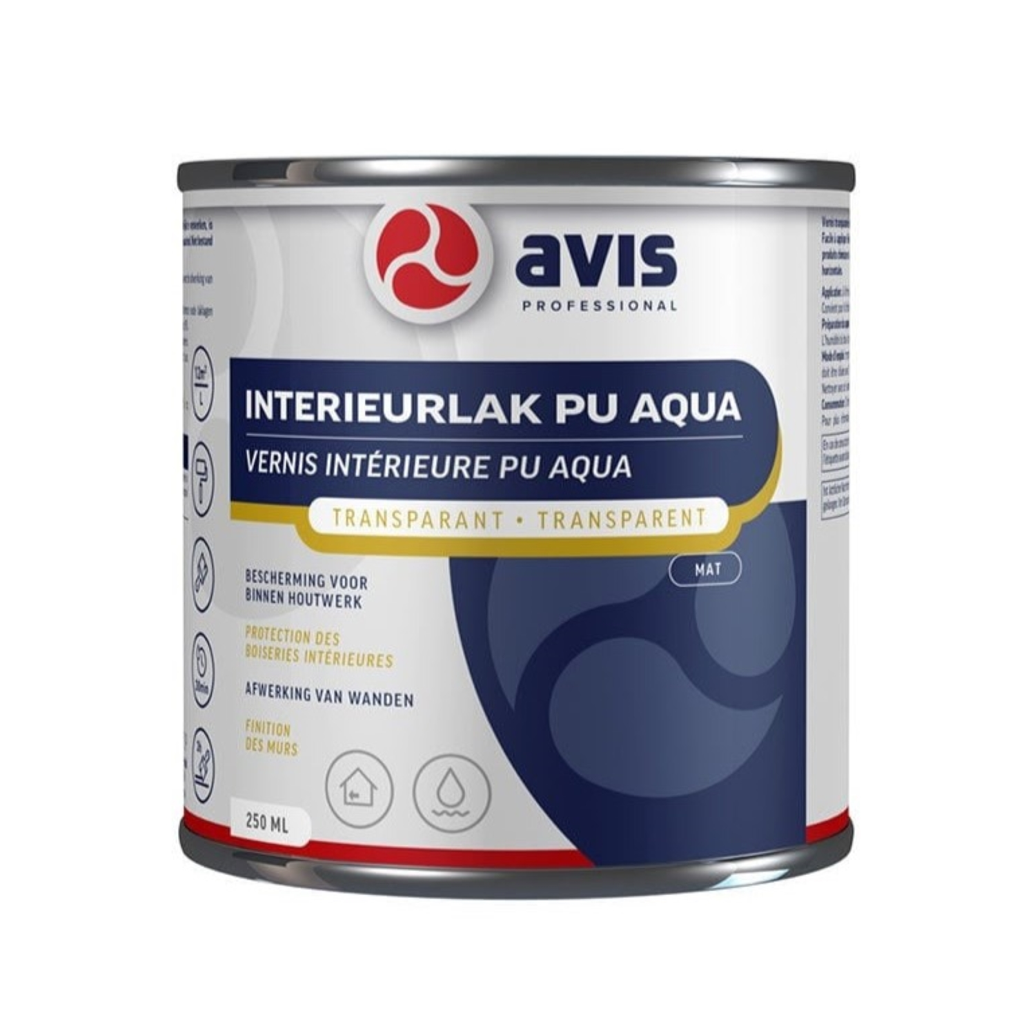 Avis Interieurlak PU Aqua Mat - 0,25L