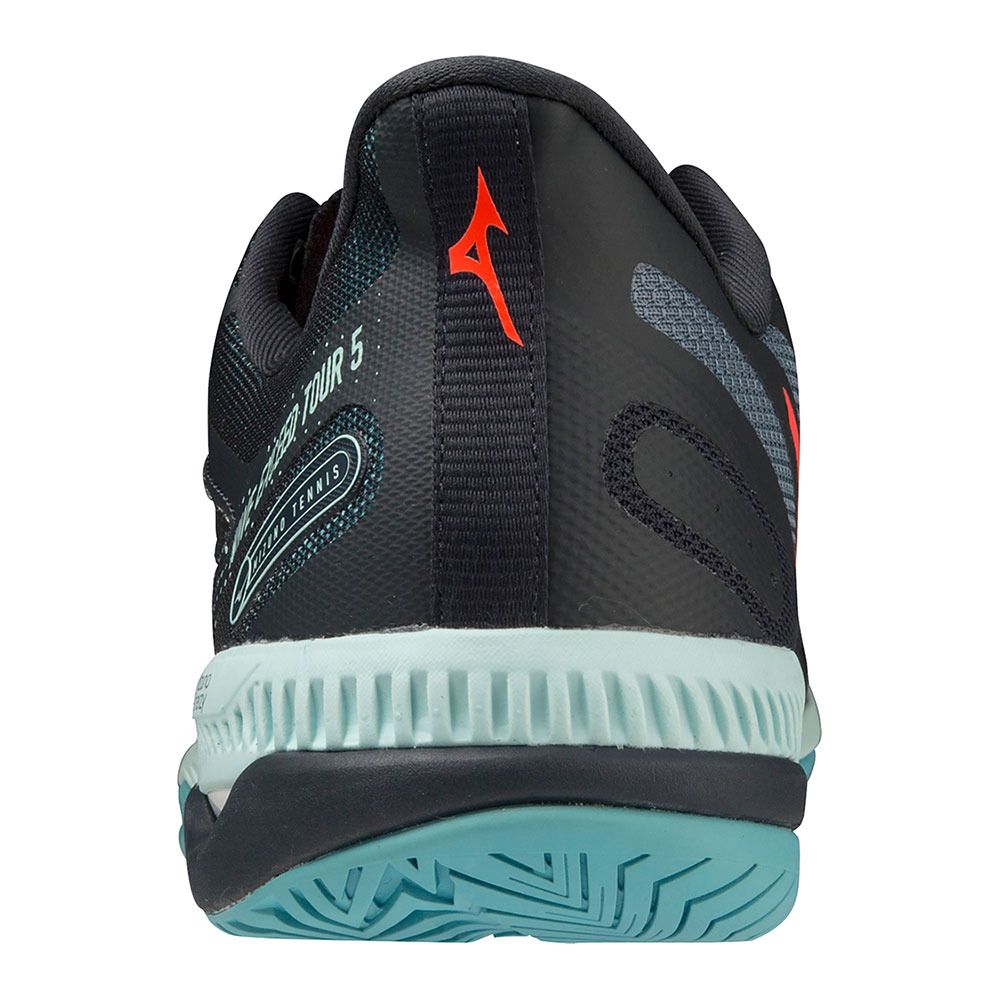 Mizuno WAVE EXCEED TOUR - Chaussures tennis Homme collegiate blue/soleil/turquoise