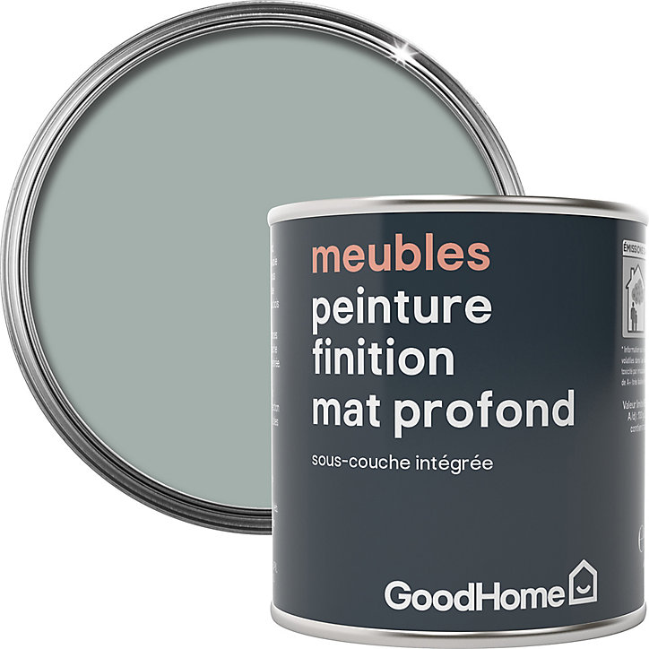 Peinture de rénovation meubles GoodHome vert Tyrone mat profond 125ml