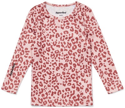 Hyperfied Long Sleeve Logo Top, Pink Leo