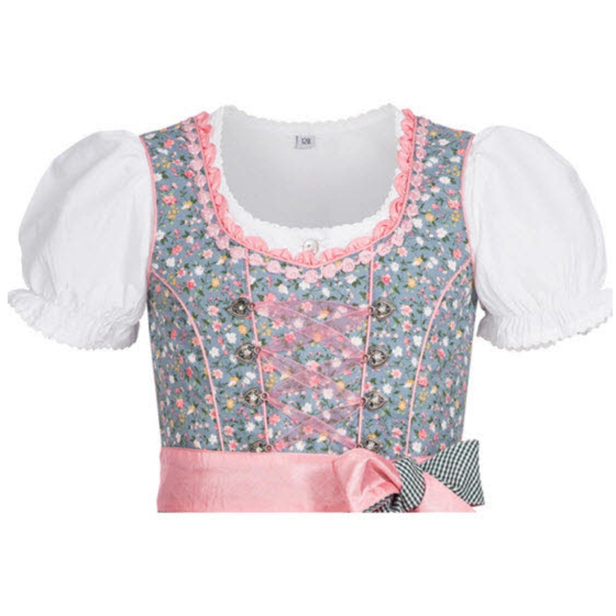 Nübler Kinderdirndl 3-teilig Nicky Blau