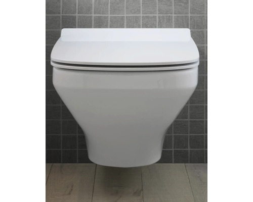 DURAVIT randloze wandclosetset Durastyle Randloos wit met soft-close toiletzitting en verborgen bevestiging 45510900A1