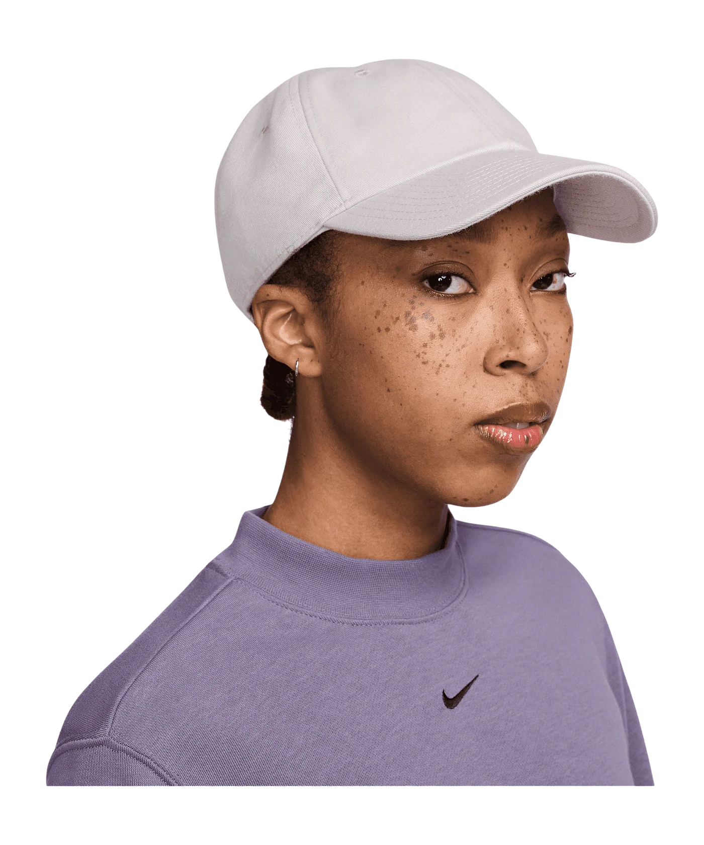 Nike Club Unstructured Curved Bill Cap Grau Lila F019