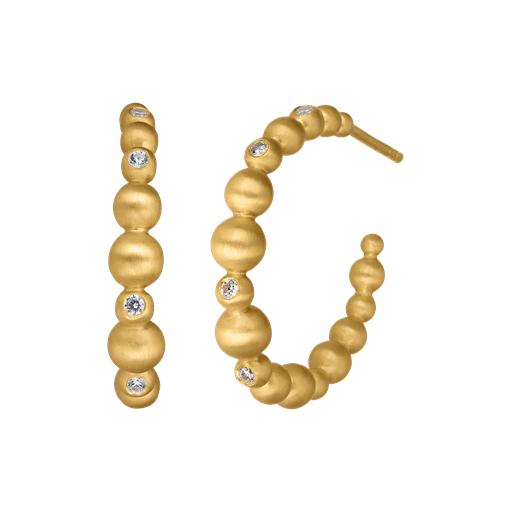byBiehl Pebbles Hoops, Guld