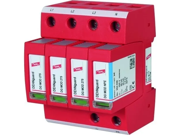 DEHN DG M TT 275 FM 230 - 400V Rød spændingsbeskyttelse (952315)