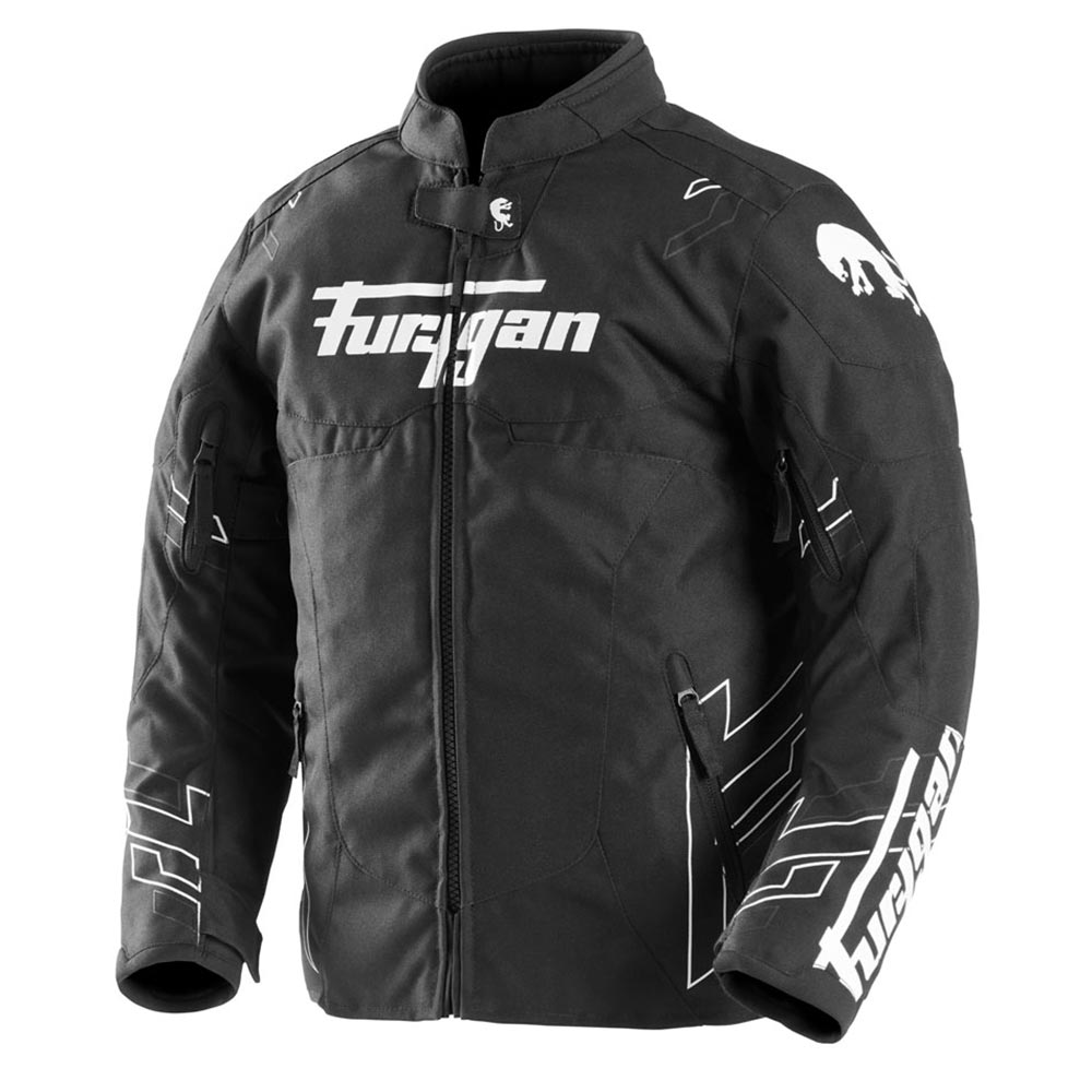 Furygan - Blouson enfant Neon Kid Noir / Blanc / Anthracite