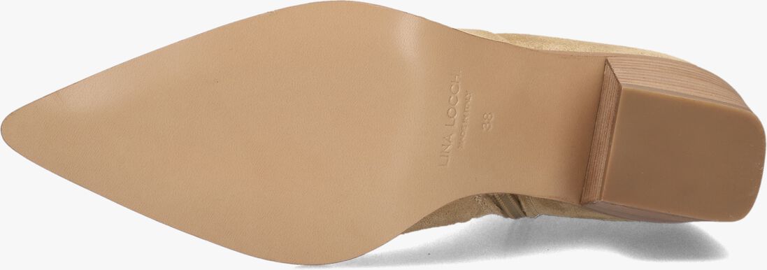 beige lina locchi enkellaarsjes az71