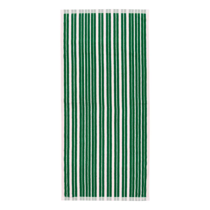 Marimekko - Raide Badehandtuch, 70 x 150 cm, grün / rosa
