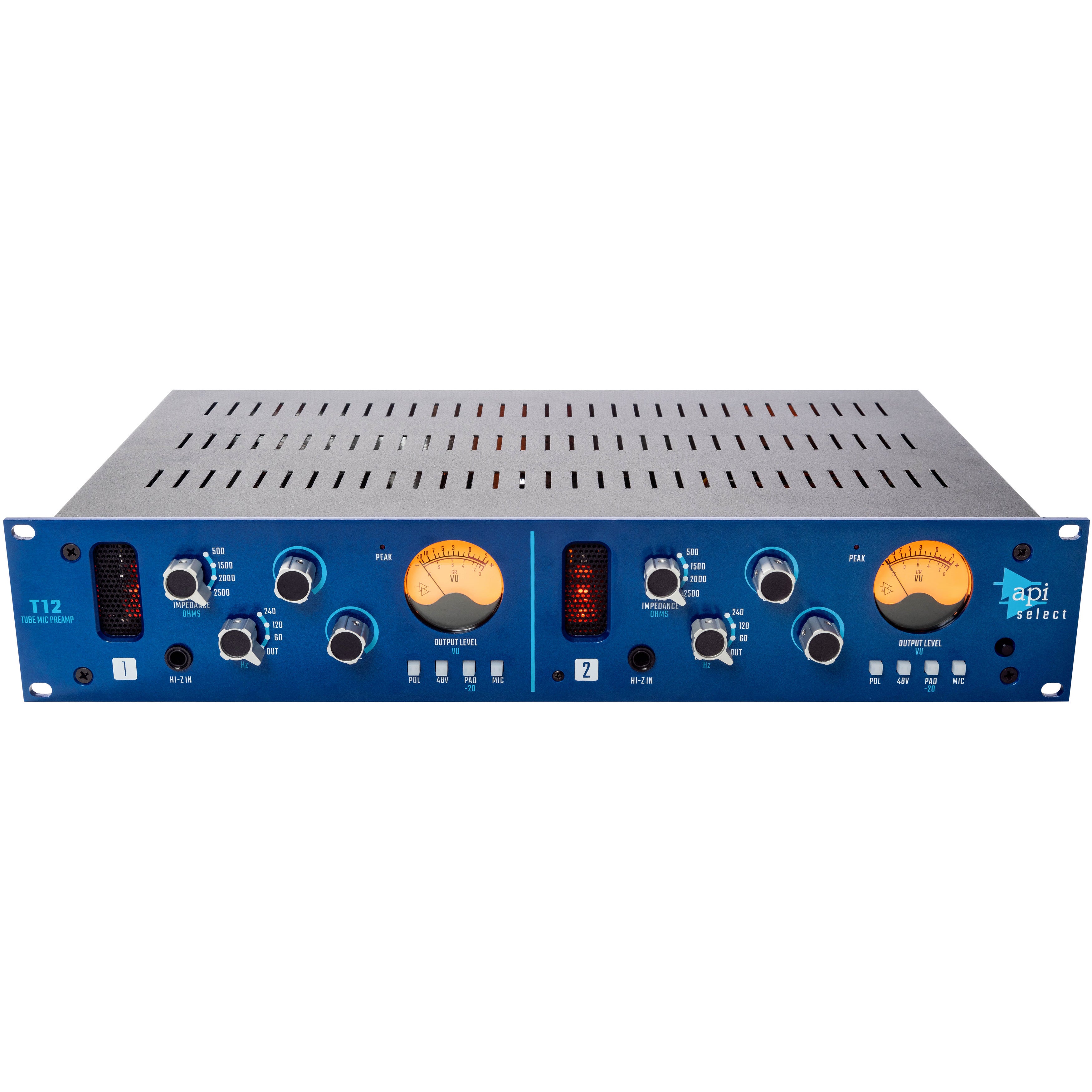 API Audio Select T12 tweekanaals buizen microfoonvoorversterker