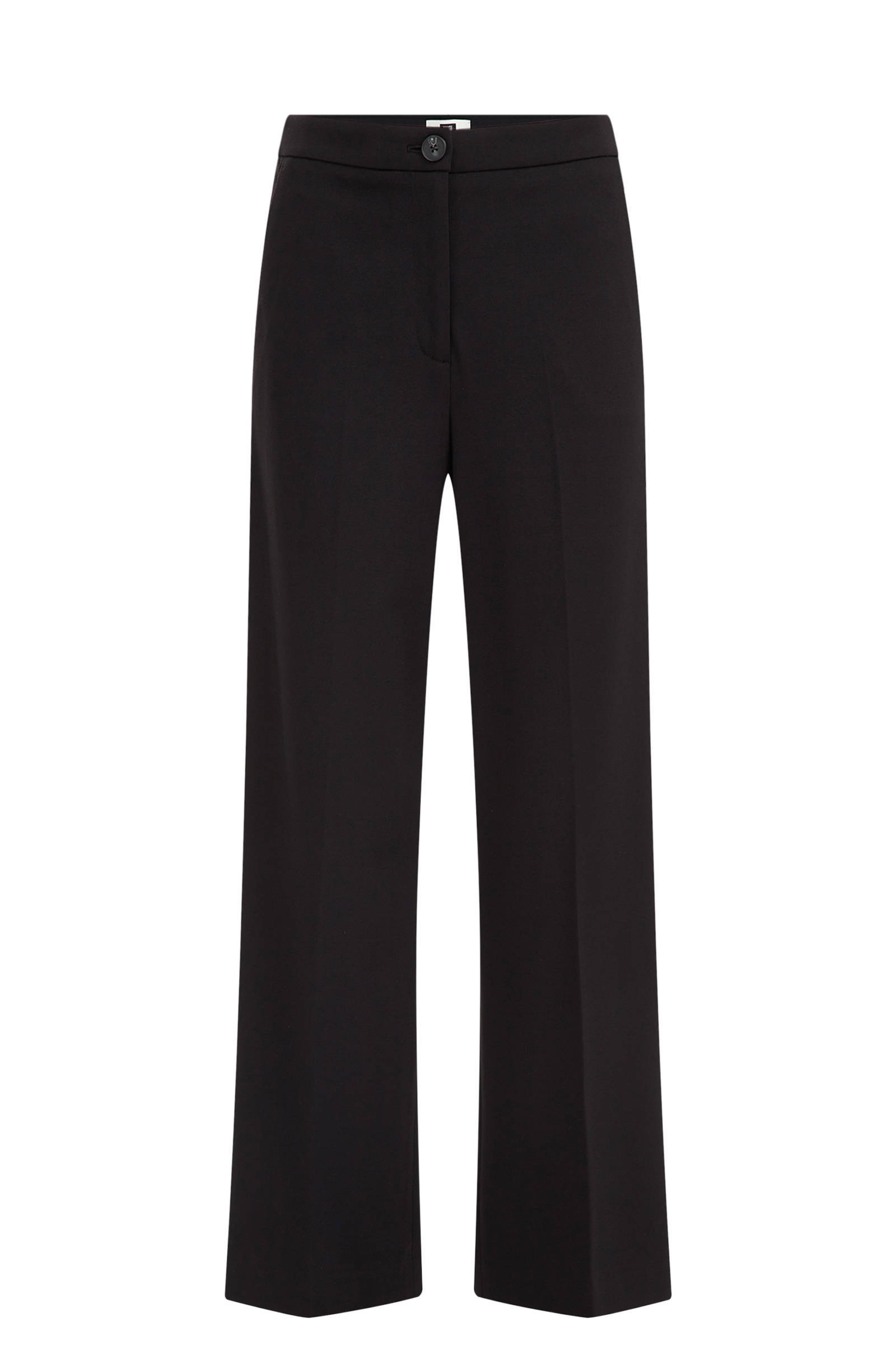 WE Fashion straight fit pantalon zwart