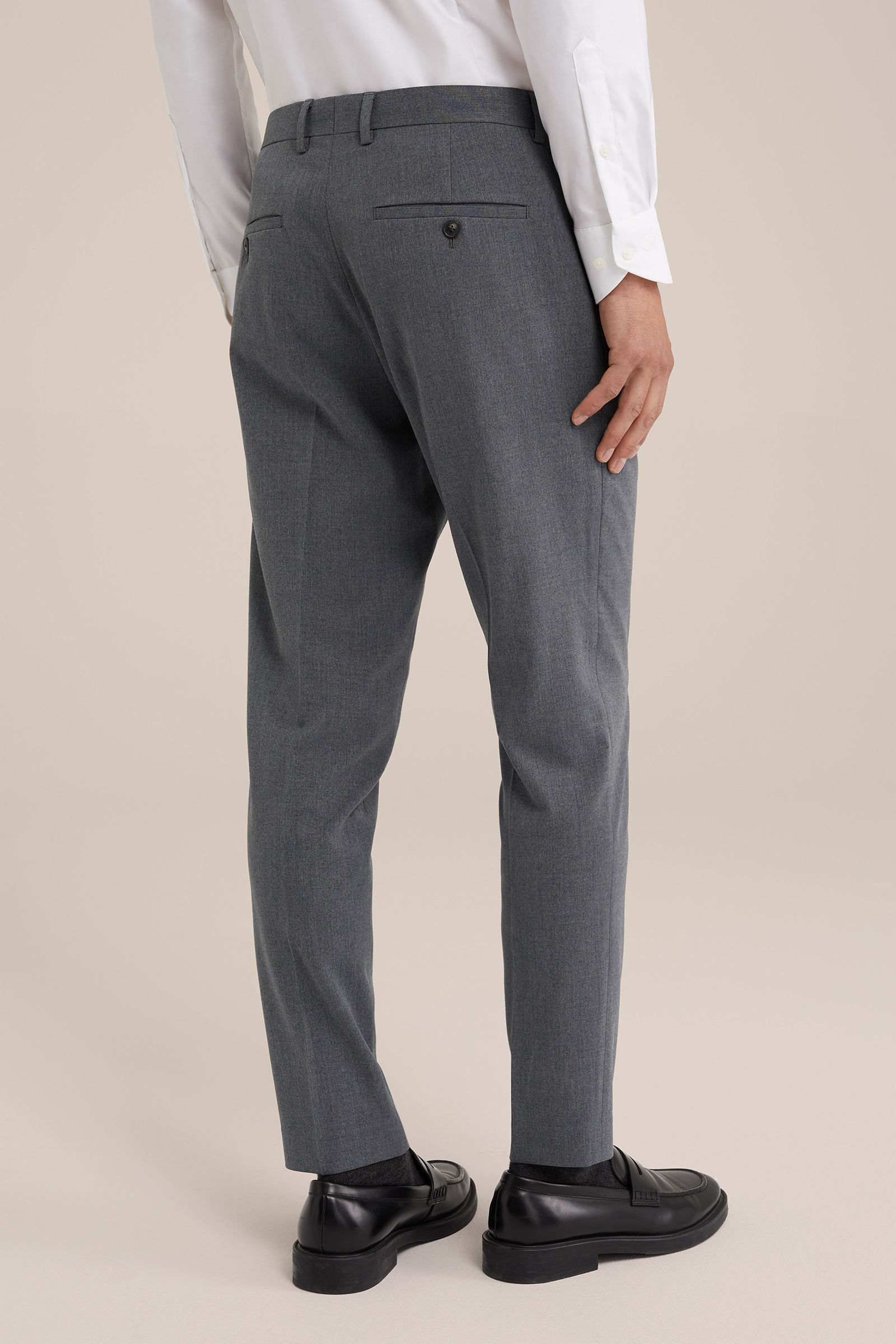 slim fit pantalon Fundamentals Grijs