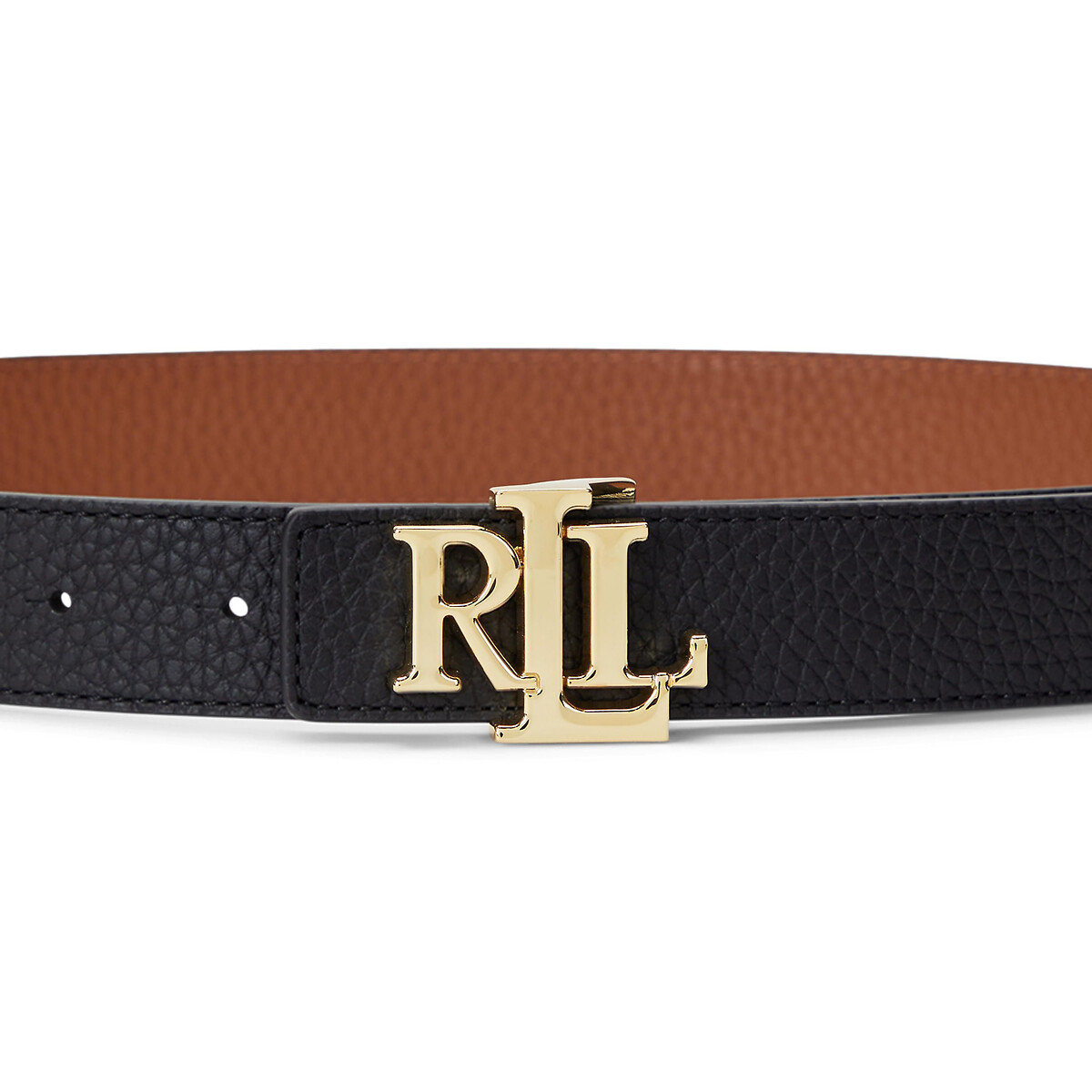 LAUREN RALPH LAUREN<br>Cinto largo reversível, logotipo
