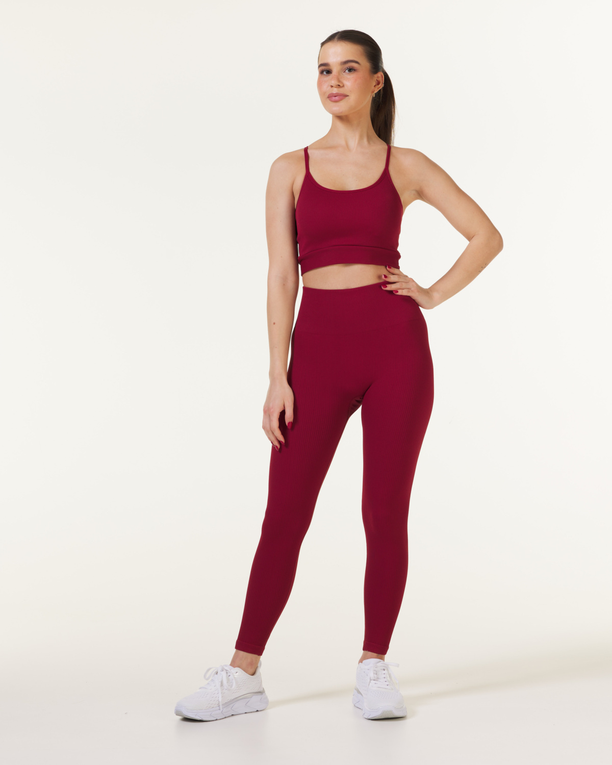 Bumpro 2-PACK Perfect Rib Tights Wine