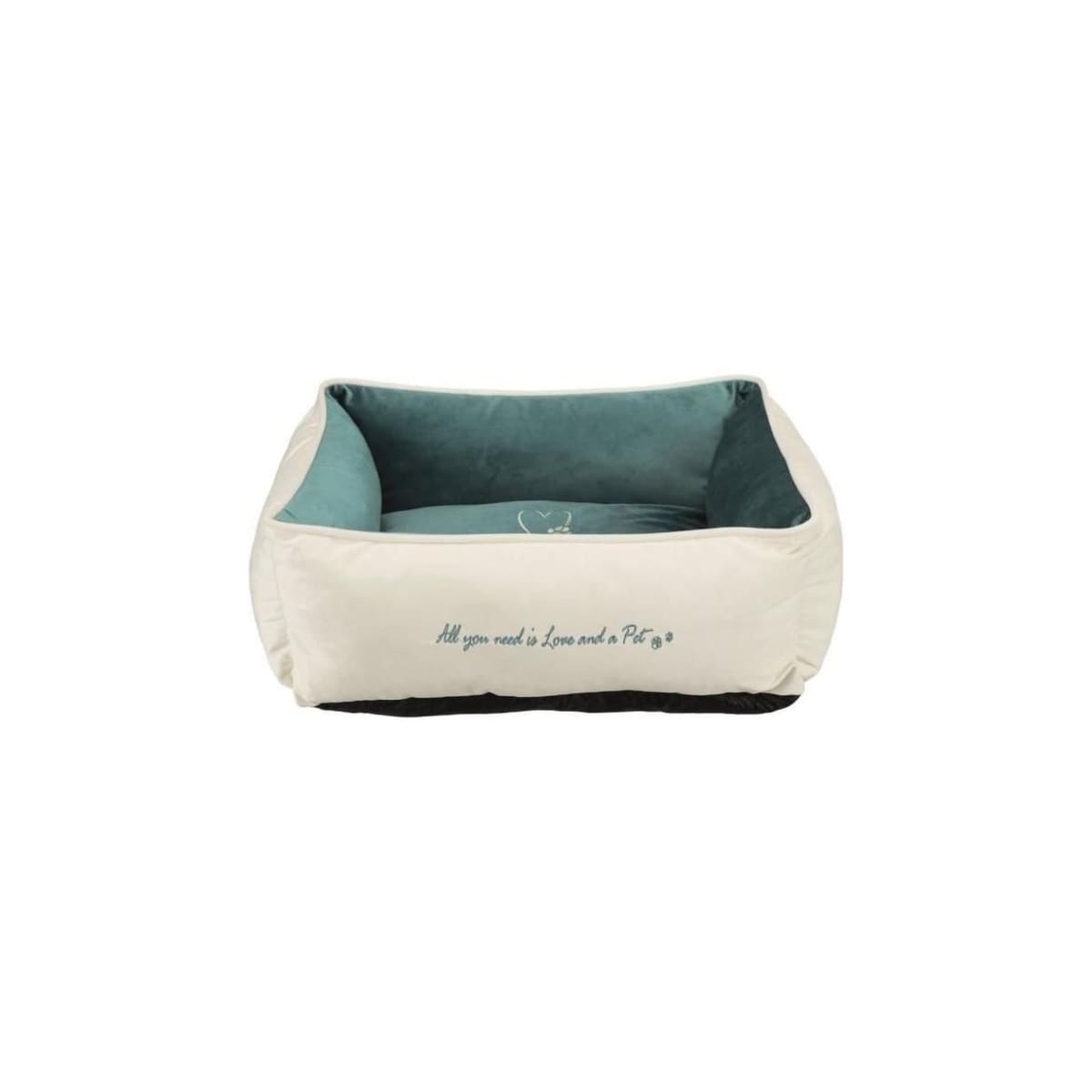 Hundeseng Husdyr Hjem 60x50cm krem/parafin