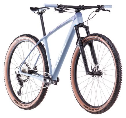 VTT Semi-Rigide Cube Reaction C:62 Race Shimano Deore XT 12V 29'' Bleu Pigeon Art 2025