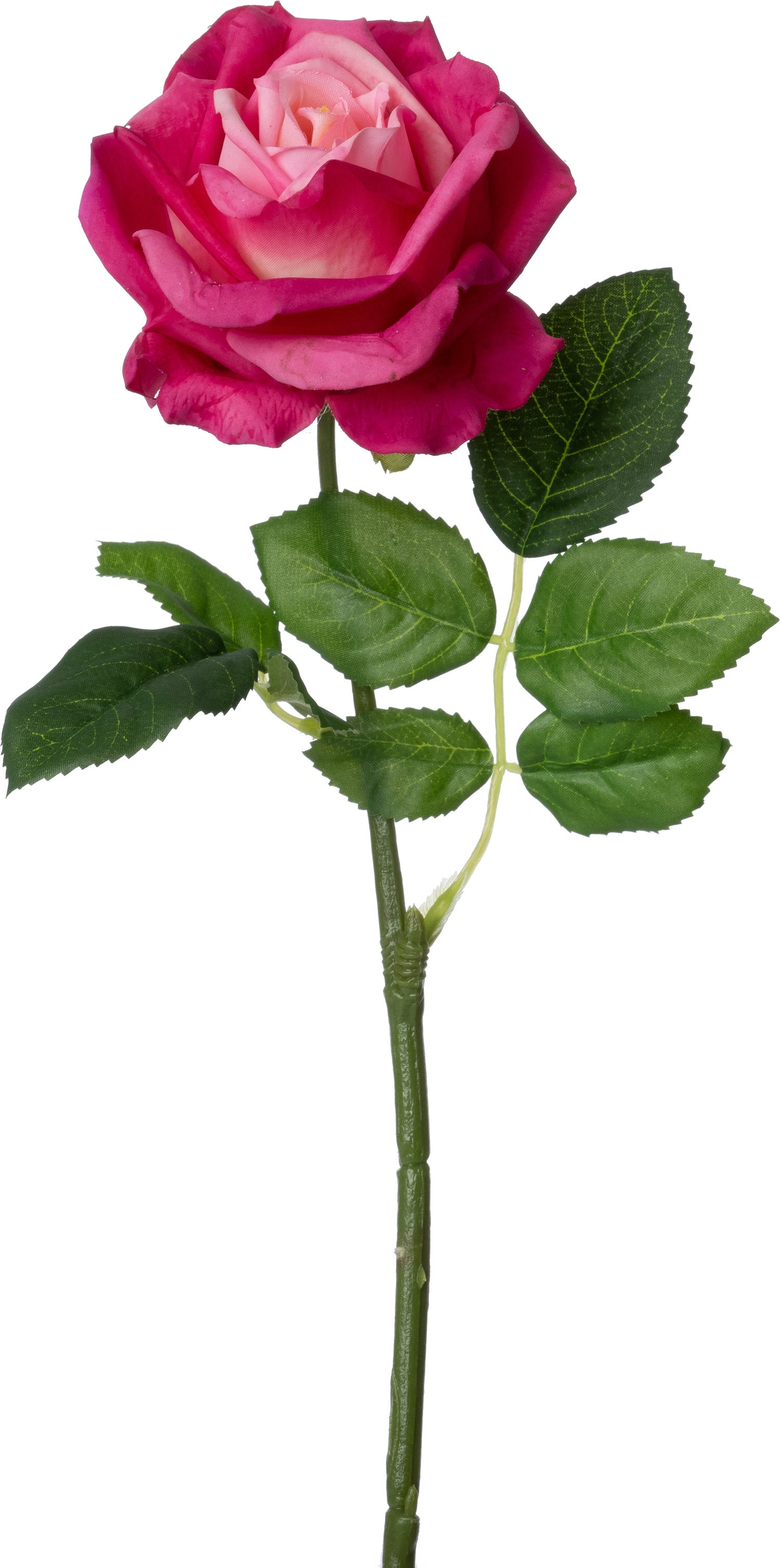 Intratuin kunstbloem Roos donker roze 43 cm