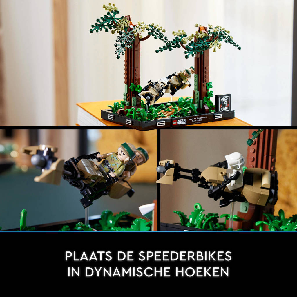 Mooie doos lego!Endor™ speederachtervolging diorama 75353