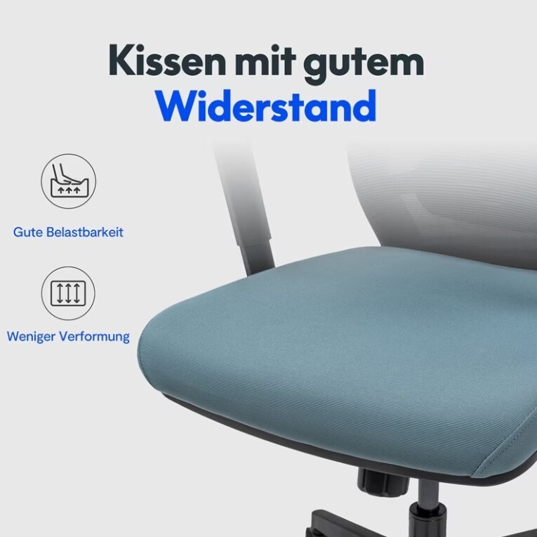FlexiSpot Bürostuhl mit Kleiderbügel in Dunkelblau
