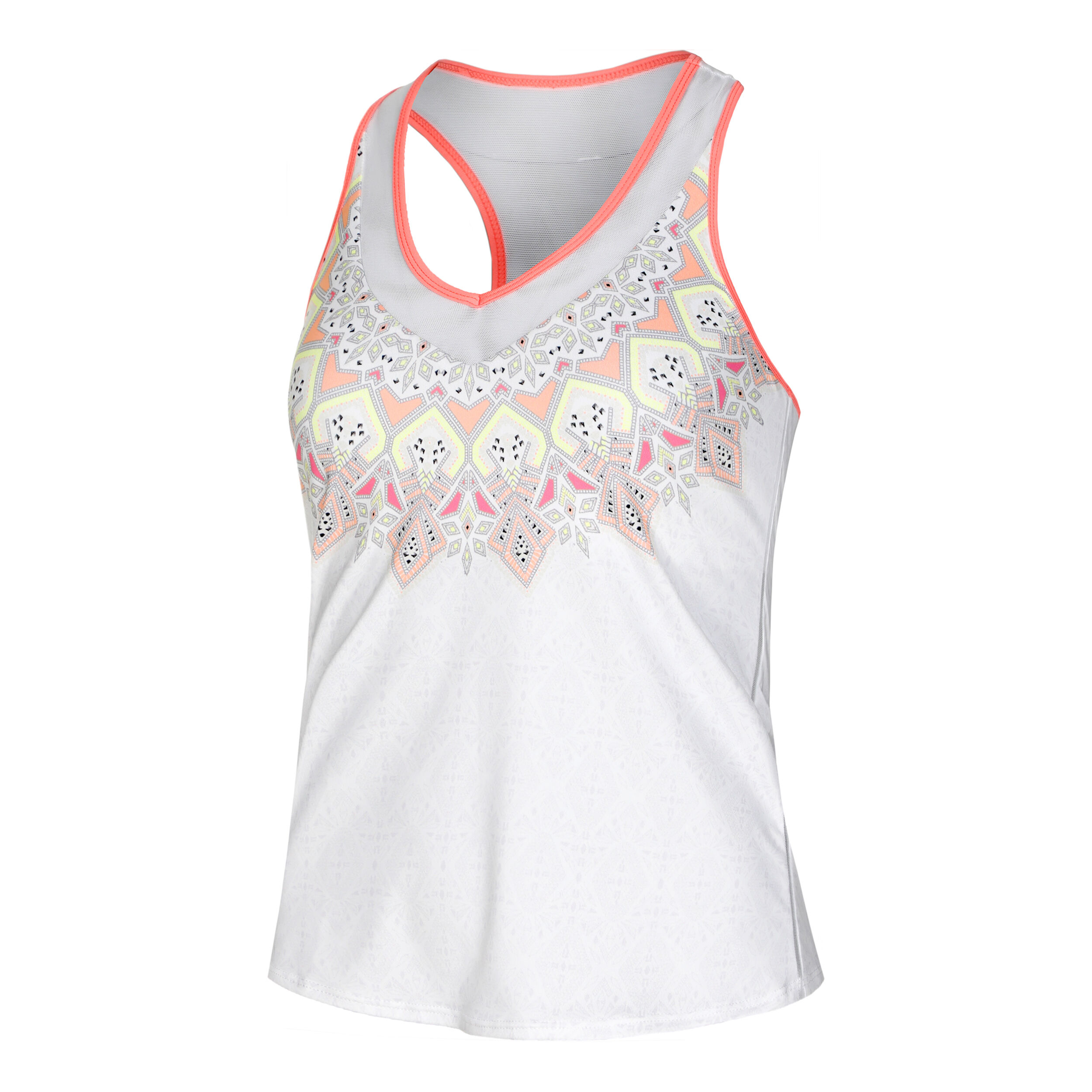 Lucky in Love Geo Grande With Bra Débardeur Tank Top Femmes - Blanc , Multicouleur