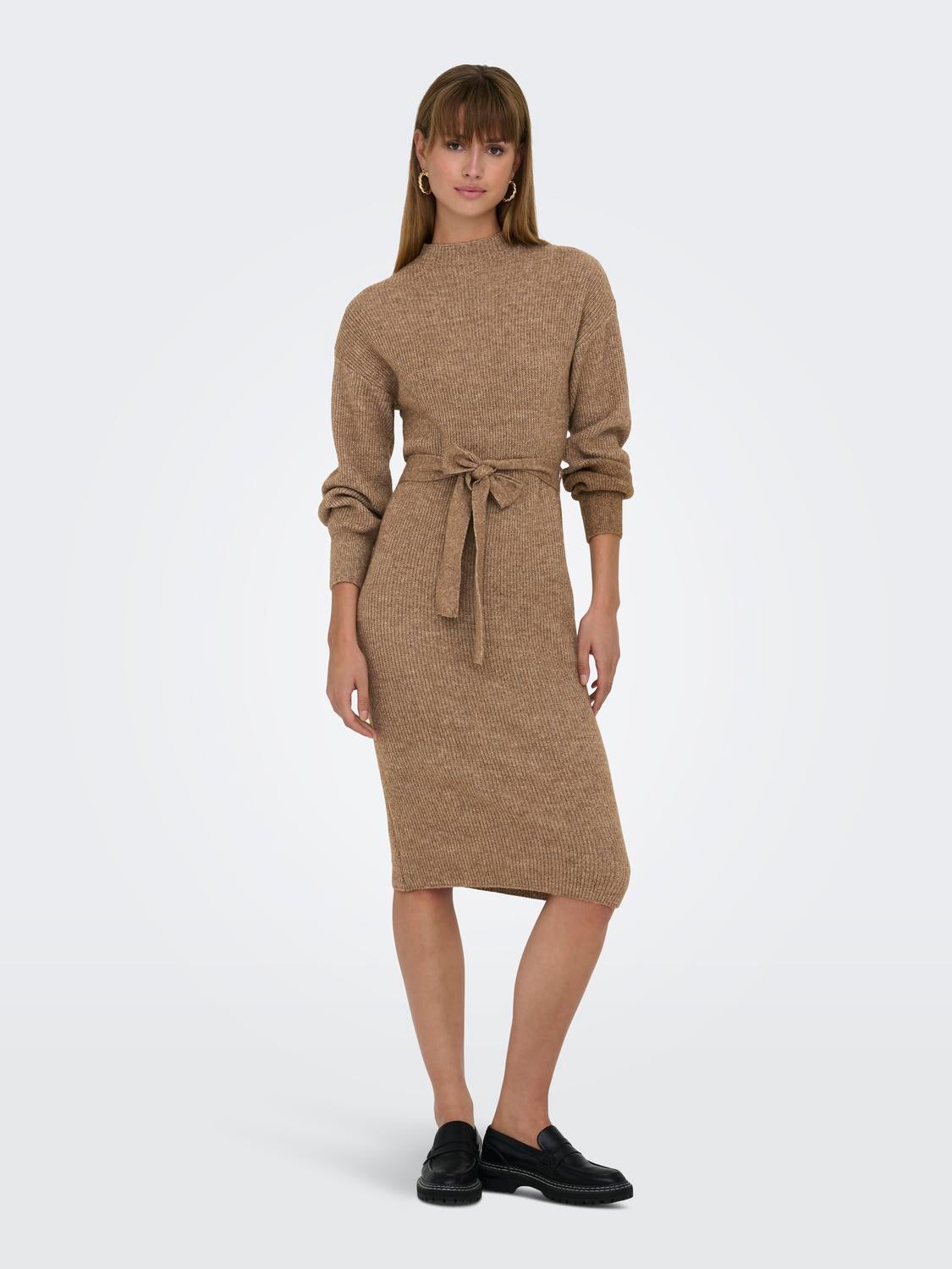 ONLTHILDE Langes Kleid Toasted Coconut