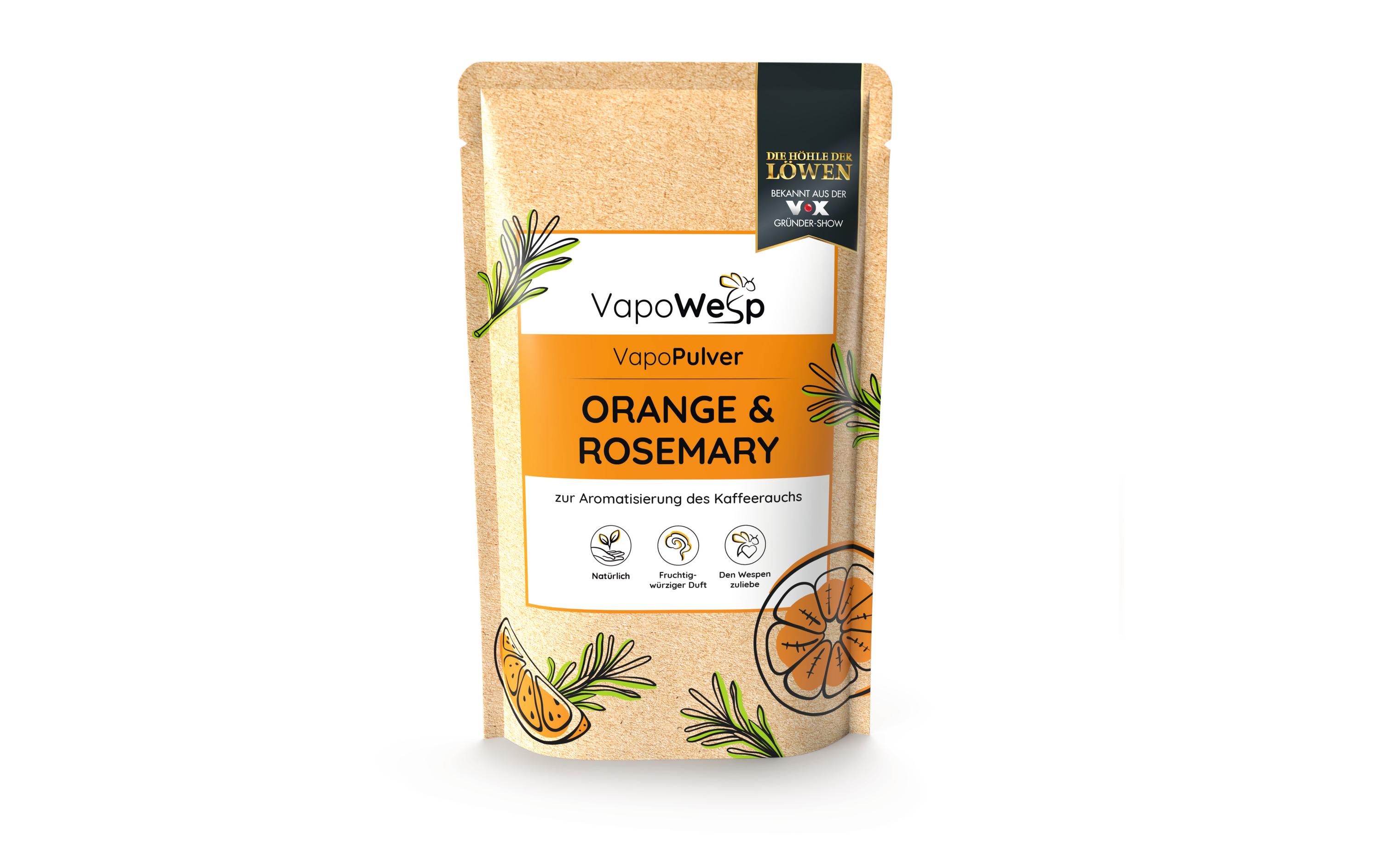 Ersatzkräuter Orange & Rosmarin, 100 gAromakräuter- Nachfüllpackung für die Räucherbox