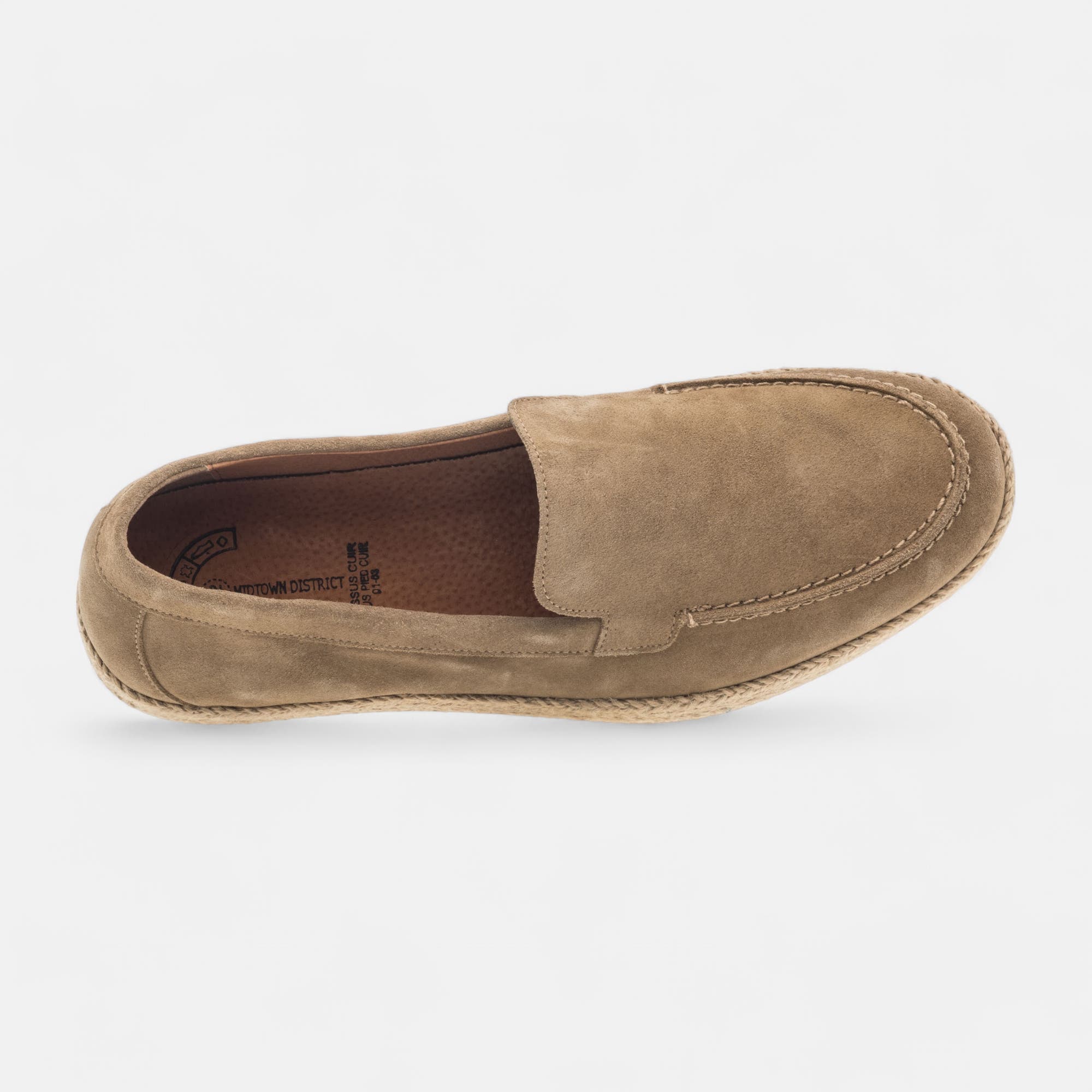 Mocassins Homme en cuir beige