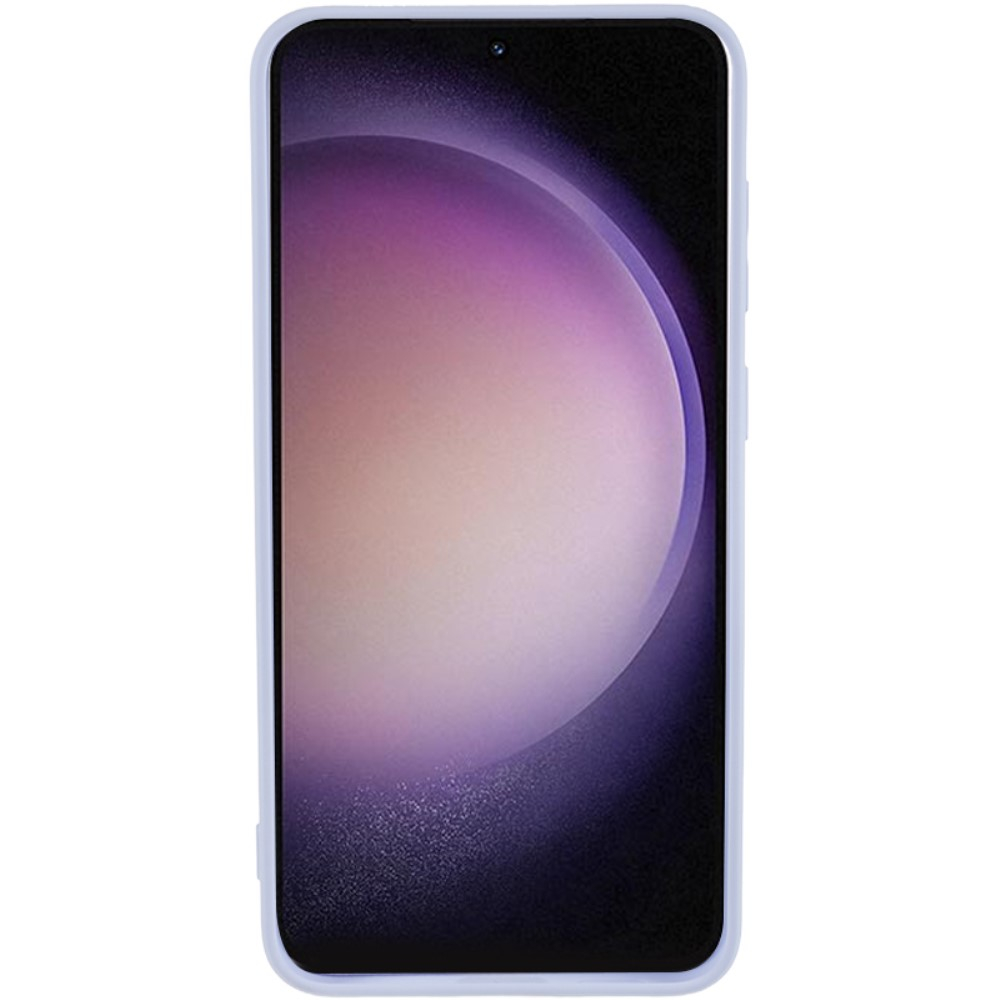 Samsung Galaxy S23 5G Gummi Case Hülle mit Kameraschutz - Blaulila (Matt)