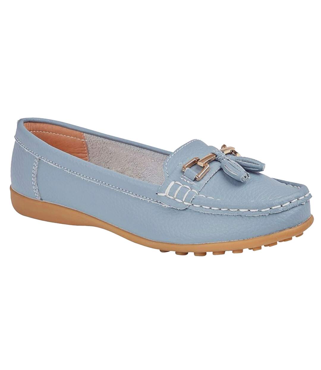 Boulevard - Mocassins à franges - Femme (Bleu) - UTDF1910