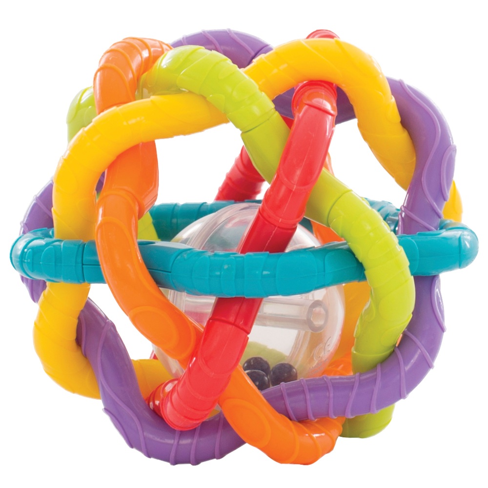 Playgro Biegsamer Ball Babyrassel und Beißring