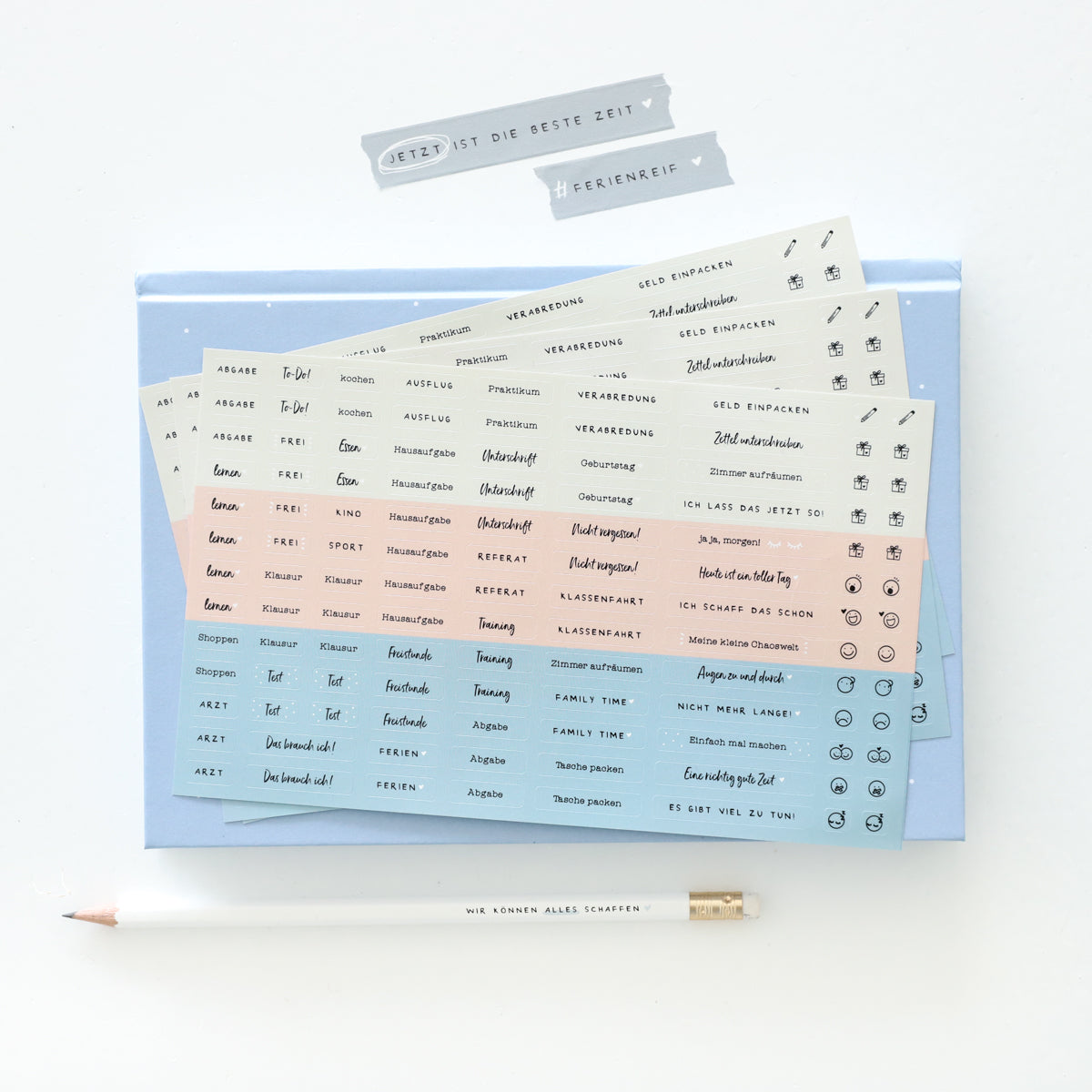 Sticker für Kalender 3er-Set „Beste Zeit