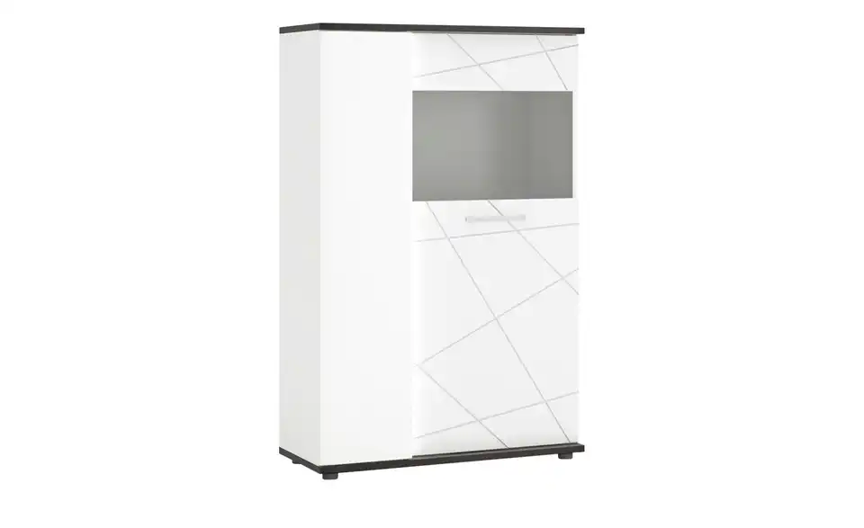 Highboardvitrine Venezia Tür mit Glaseinlage rechts