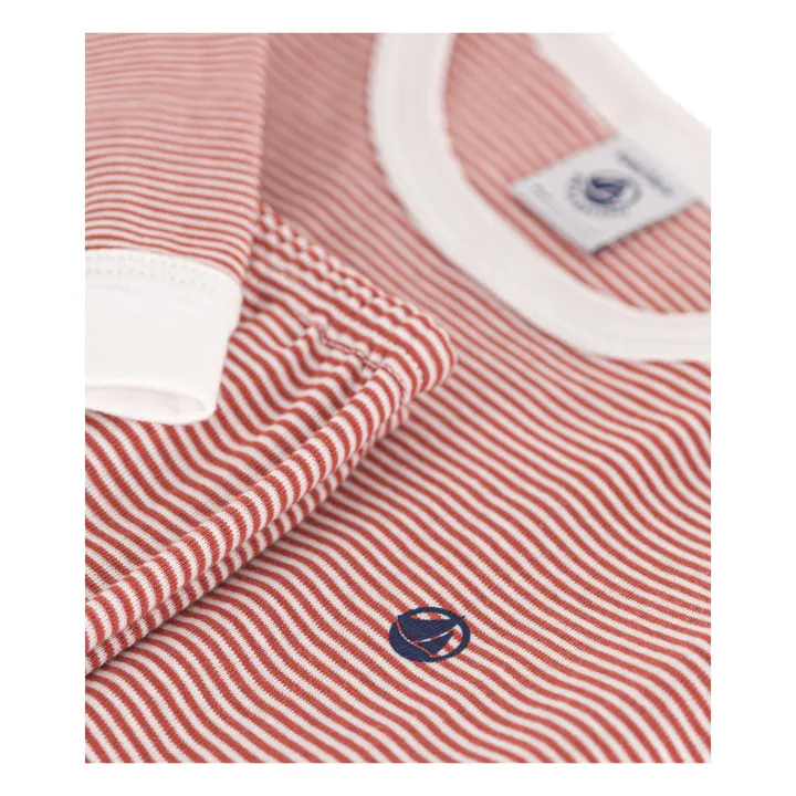 Petit Bateau Ensemble Pyjama Mamou Rayé | Terracotta