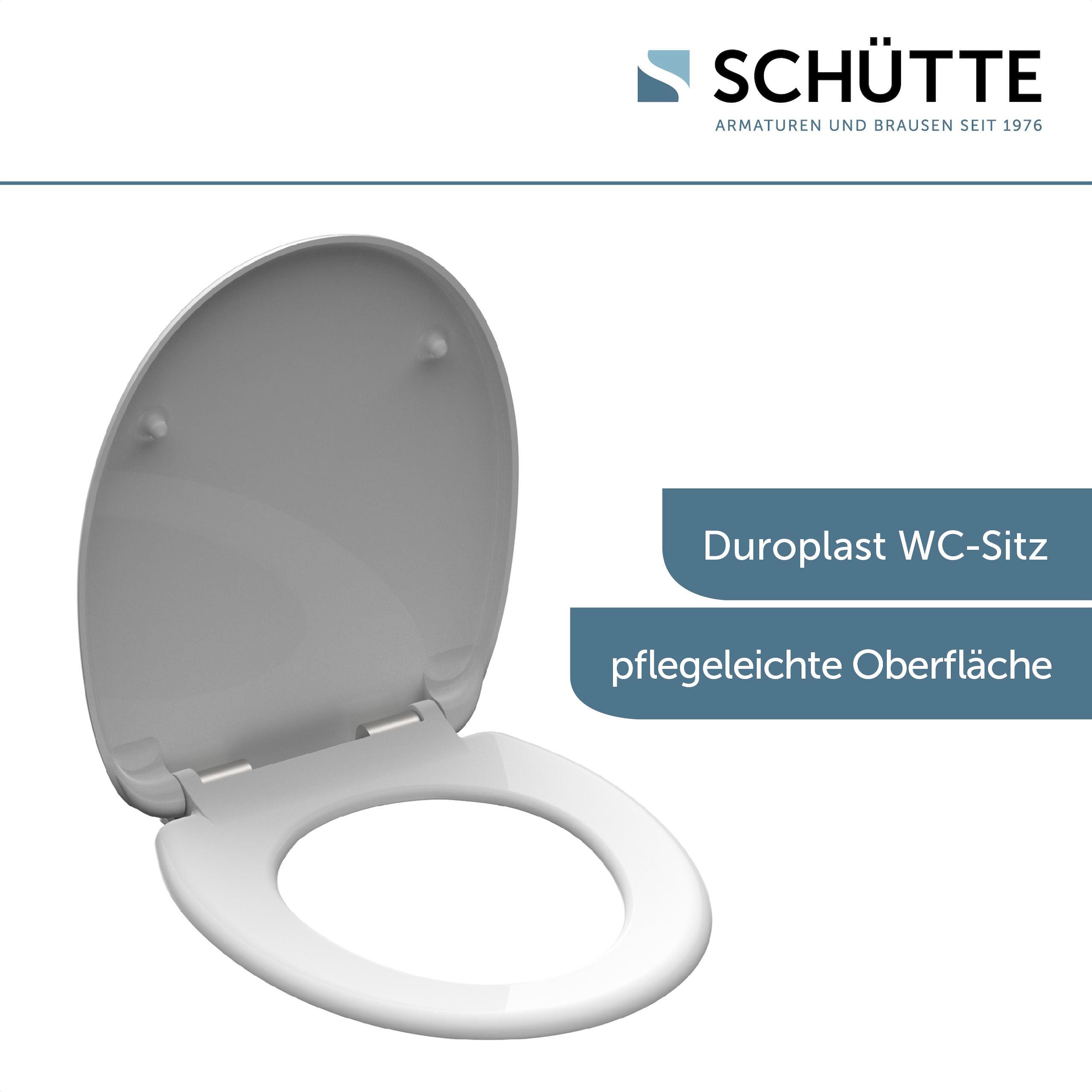 Schütte WC-Sitz »WHITE« Duroplast, mit Absenkautomatik
