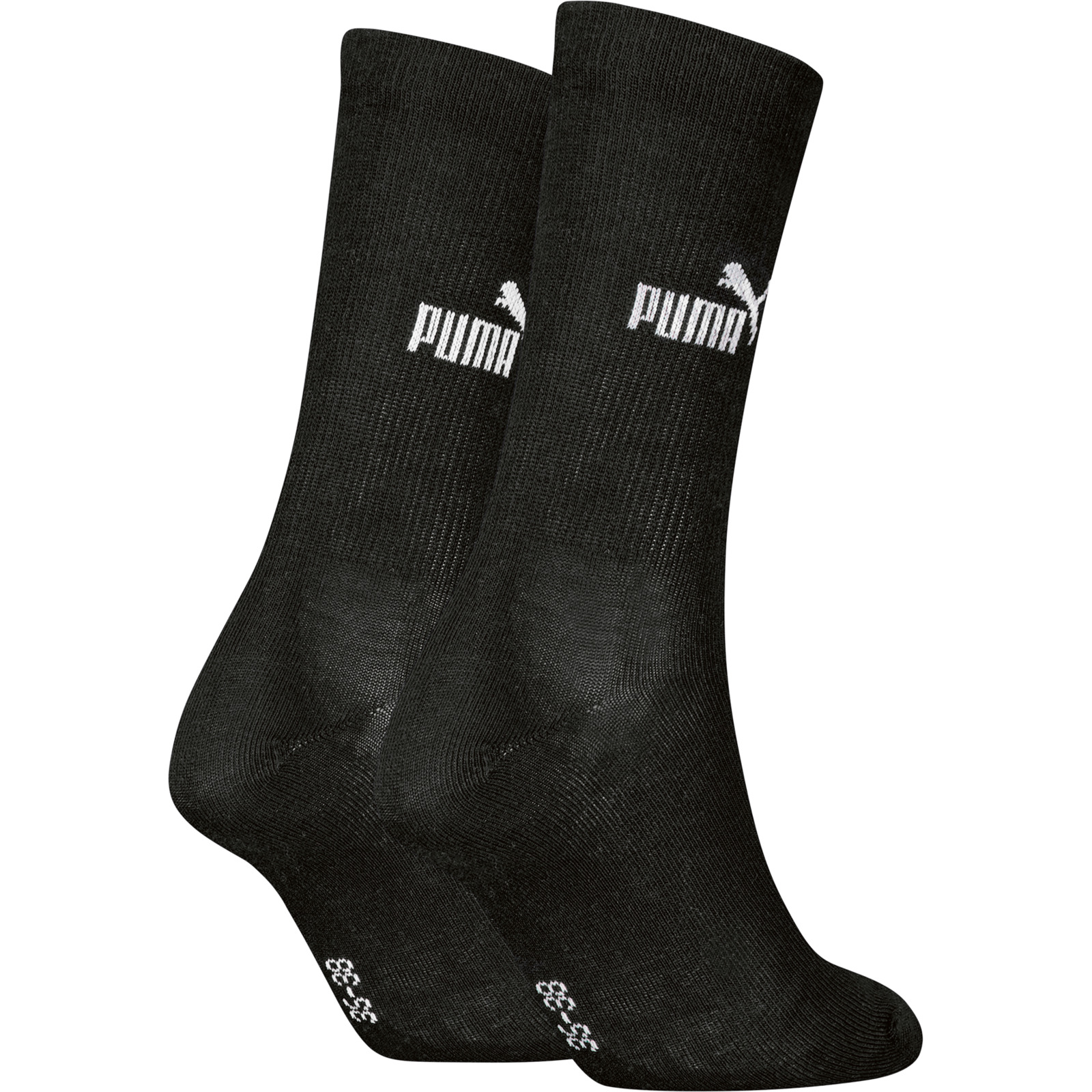 Puma Damen-Socken, 2 Paar 35-38, schwarz