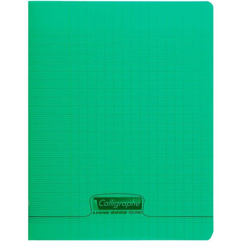 Cahier piqué 8000 POLYPRO 17x22 cm 48 pages grands carreaux 90 g