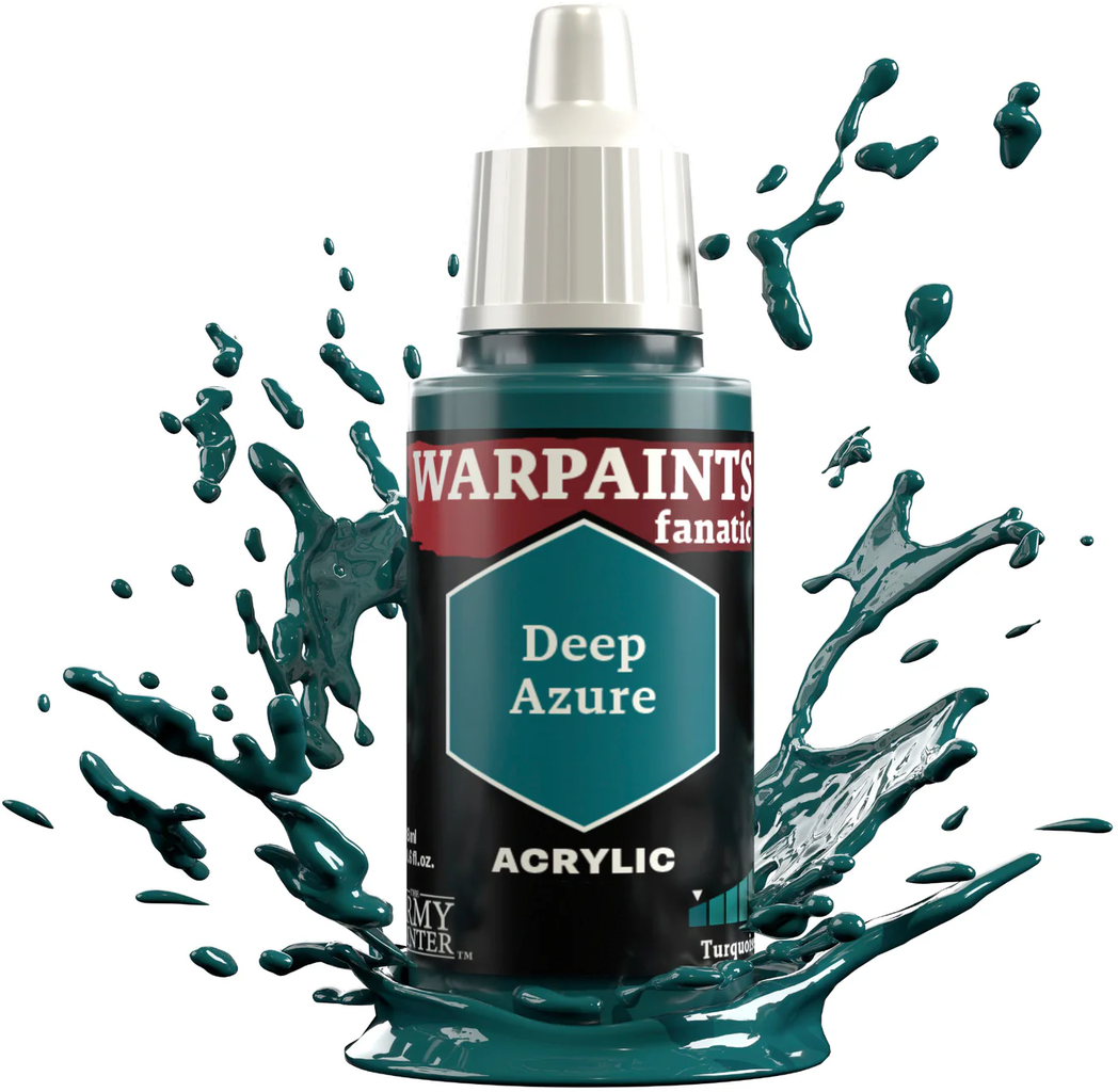 The Army Painter  Warpaints Fanatic: Turquoises, Deep Azure (18 ml)    Türkis, so klar wie das Meer